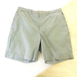 Polo Ralph Lauren Mens Suffield Shorts Seersucker Blue White‎ Size 38 Y2K